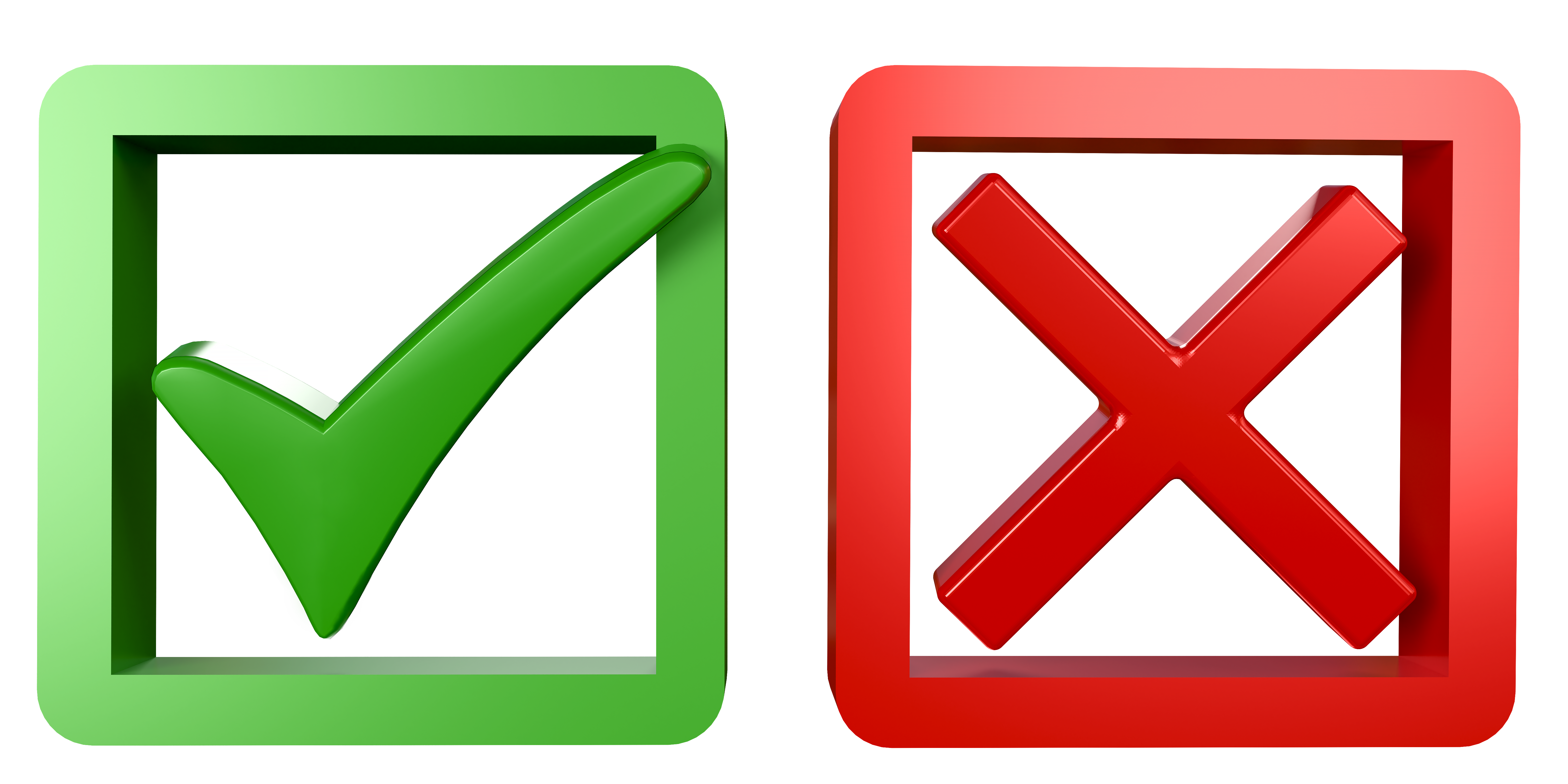 vecteezy set of green check marks and red crosses design for copy 17261349